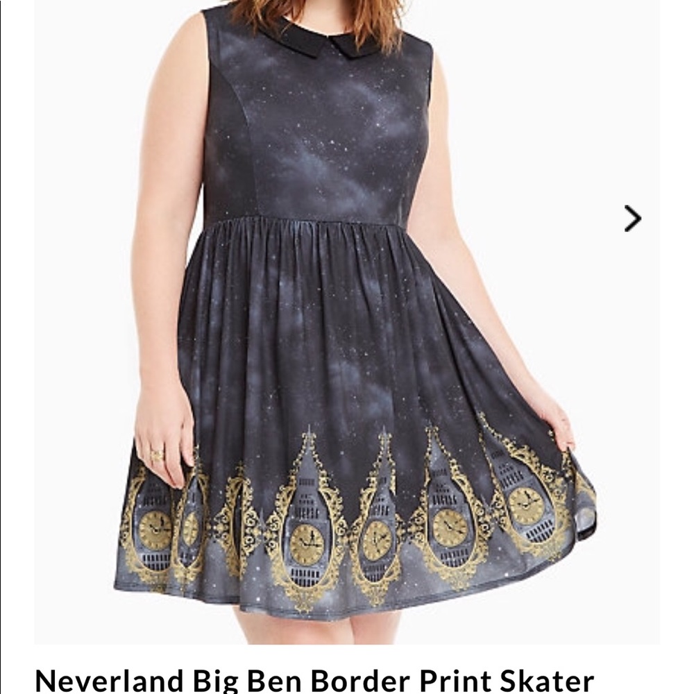 Peter Pan Big Ben Print Skater Dress